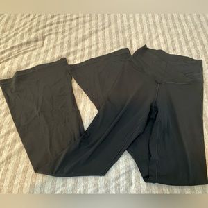 aerie real me crossover flare leggings